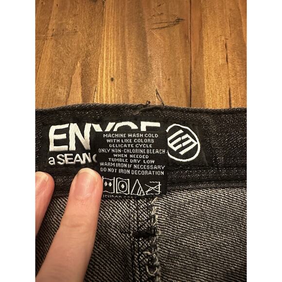 Vintage Enyce Jeans Mens 38 X 30 Baggy Y2K Wide Leg Hip Hop Faded Grunge 90s - Picture 9 of 16